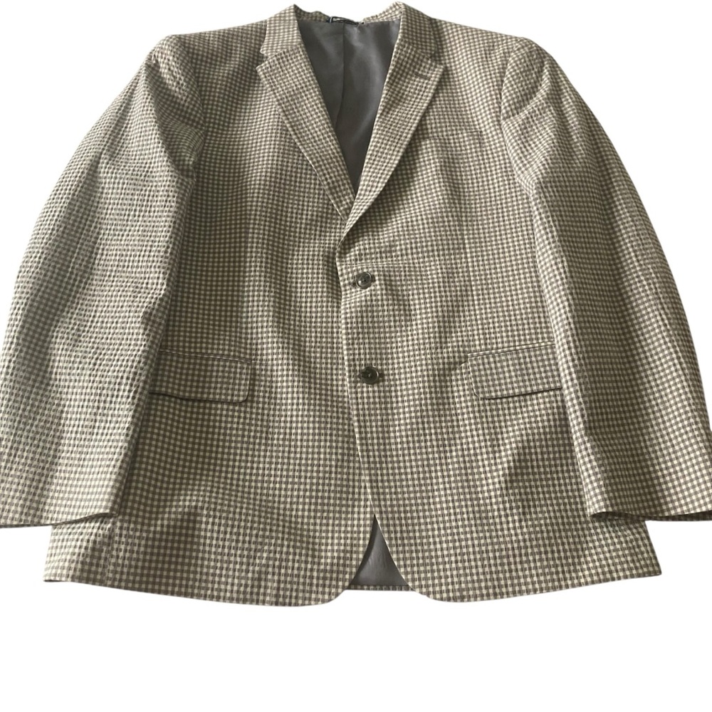 Tommy Hilfiger Sport Coat Blue Black Two Button Blazer Mens R42